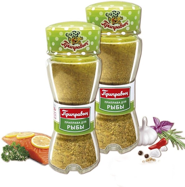Приправа для рыбы, баночка солонка, Приправыч, 36 гр., стекло