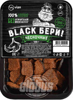Гренки ржано-пшеничные Vian Black бери! Чесночные, 100 г