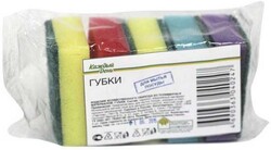 Губка для мытья посуды «Каждый день», 5 шт