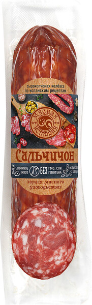 Колбаса Мясная история Сальчичон 250г