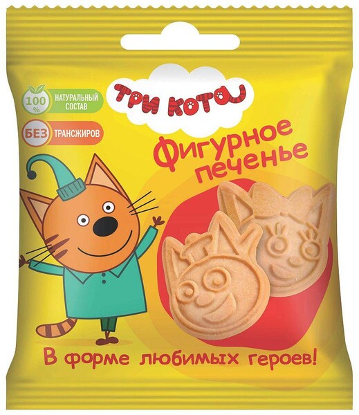 Печенье Три кота фигурное 20 г