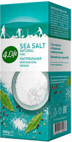 Соль 4Life морская натуральная мелкая 500г