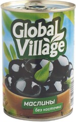 Маслины Global Village без косточки 425г