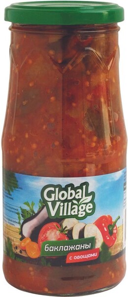 Баклажаны Global Village обжаренные с овощами 510г