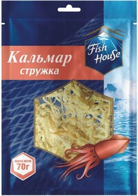 Кальмар Fish House сушеный стружка 70г
