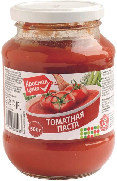 Паста Красная Цена томатная 500г