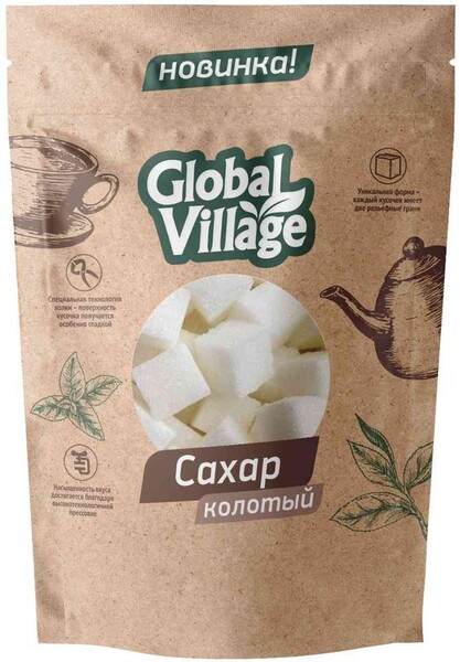 Сахар  Global Village колотый 420г