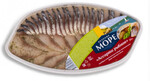 Ассорти Вкусное море скумбрия и сельдь филе кусочки в масле (усеченный овал) пл/б 150г