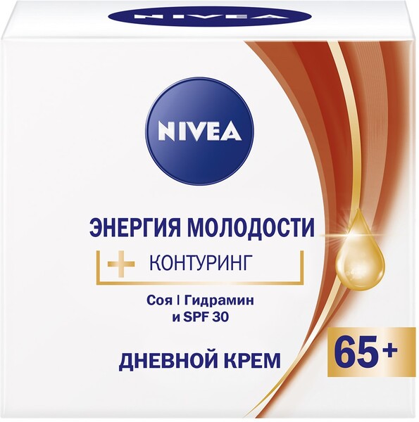 Крем для лица дневной Nivea Энергия Молодости 65+, 50 мл