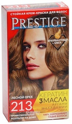 Краска для волос Prestige 213 - Лесной орех, 50/50 мл.