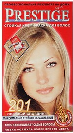 Краска для волос Prestige 201 Светлый блонд, 50/50 мл.