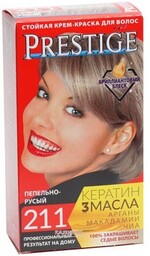 Крем-краска для волос стойкая Prestige Vip's Пепельно-русый 211, 115 мл