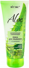 Пенка для умывания Витэкс Aloe с D-пантенолом увлажняющая освежающая 200 мл