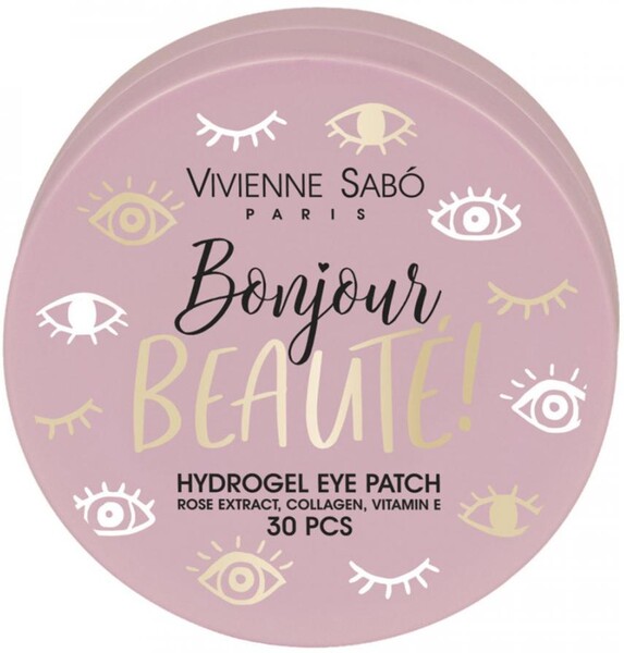 Патчи гидрогелевые для глаз Vivienne Sabo Bonjour beaute 30 штук