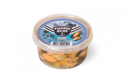 Мидии в масле  Рыбное дело 430гр Меридиан ПКП