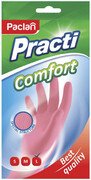 Перчатки хозяйственные PACLAN Practi Comfort резиновые, с хлопковым напылением размер в ассортименте