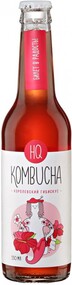 Напиток HQ Kombucha Королевский Гибискус безалкогольный газированный натуральный 0,33л