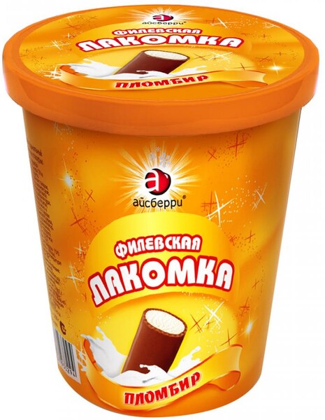 Мороженое Айсберри пломбир Филевская Лакомка 250 г