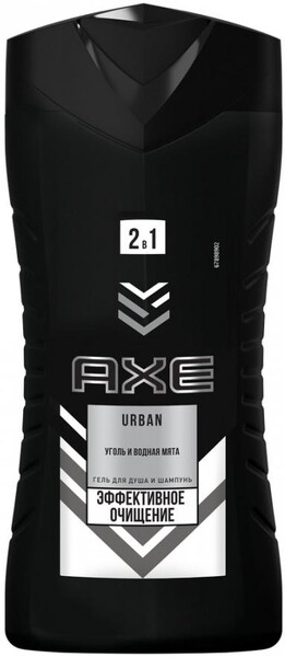 Шампунь-гель для душа Ахе Эффективное очищение Уголь и водная мята 250 мл