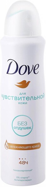 Дезодорант-антиперспирант спрей женский DOVE Бережная забота, для чувствительной кожи, 150мл Россия, 150 мл