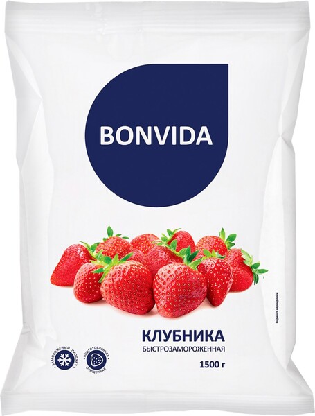 Клубника BONVIDA, 1500г Россия, 1500 г