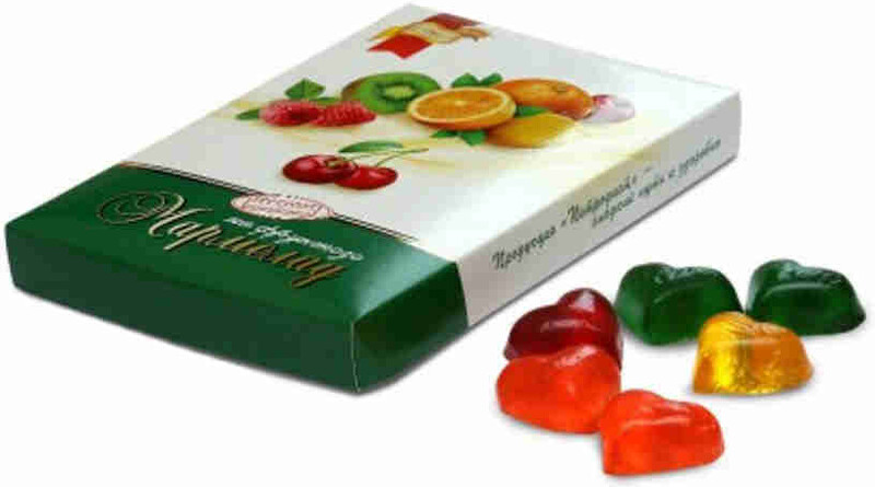 Мармелад Петродиет желейный на фруктозе в картонной коробке 200г