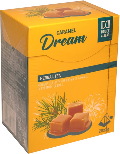 Напиток чайный DOLCE ALBERO Caramel dream к/уп 20пир