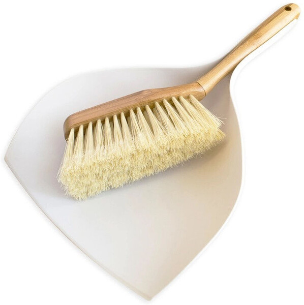 YORK / Совок и щетка для уборки мусора Бамбук YORK ЭКО Натурал универсальная сметка для пола, кафеля, дома