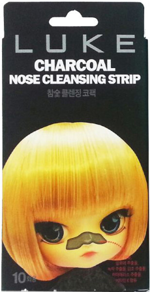 Очищающие полоски Luke Charcoal Nose Cleansing Strip 10 шт