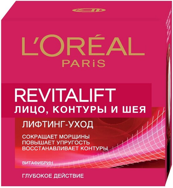 Крем L'Oreal Paris Revitalift Лифтинг-уход для кожи лица, контуров и шеи