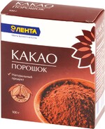 Какао-порошок ЛЕНТА натуральный, 100г