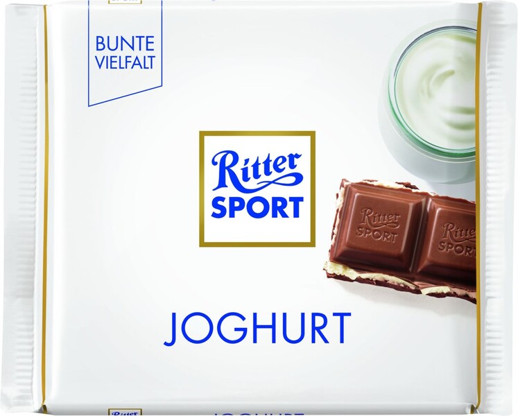 Шоколад Ritter Sport молочный с йогуртовой начинкой 30%