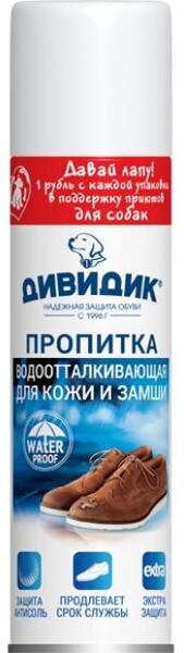 Аэрозоль для кожы и текстиля «Дивидик» водоотталкивающая бесцветная, 300 мл
