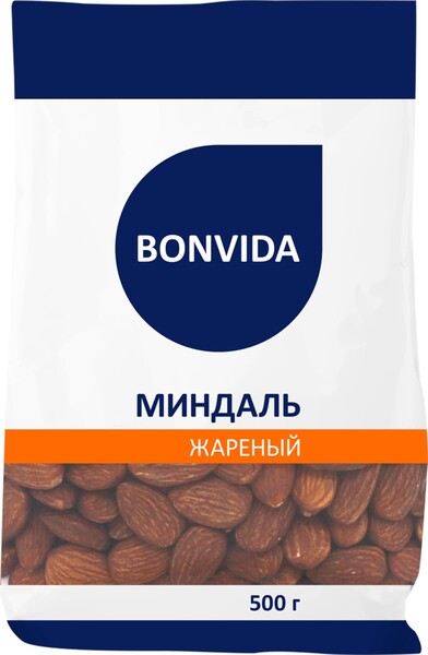 Миндаль BONVIDА жареный, 500г