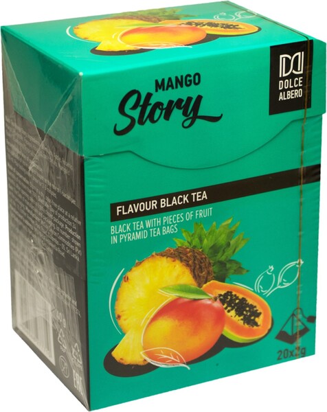 Чай черный DOLCE ALBERO Mango story к/уп 20пир