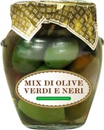 Оливки DOLCE ALBERO зеленые и черные 580мл