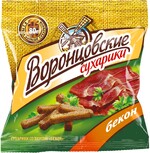 Сухарики ВОРОНЦОВСКИЕ ржано-пшеничные, со вкусом бекона, 80г
