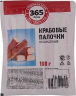 Крабовые палочки охлажденные 365 ДНЕЙ (имитация), 100г Россия, 100 г