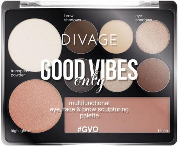 Палетка для лица Divage Good Vibes Only корректирующая тон № 01