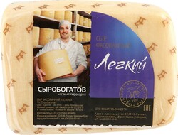 Сыр полутвердый «Сыробогатов» Легкий 25%, 1 упаковка (0,3-1 кг)