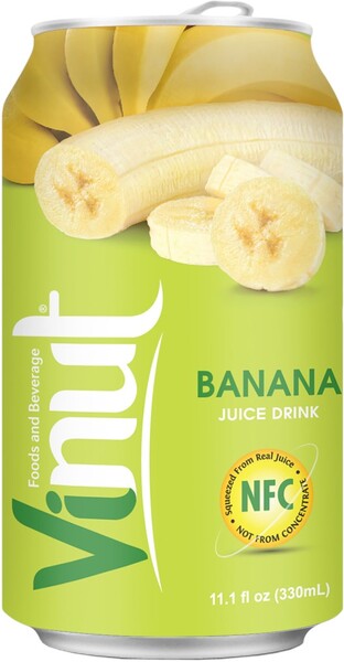 Напиток ViNut сокосодержащий, со вкусом банана, 330 мл