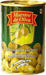 Оливки Maestro de Oliva с анчоусом 300 г