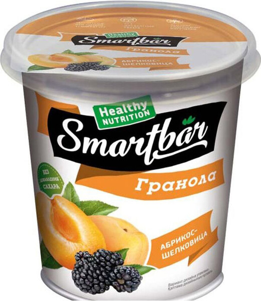 Гранола Smartbarа брикос и шелковица, 50 г