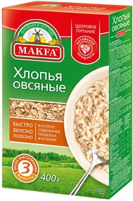 Хлопья Makfa овсяные 400г