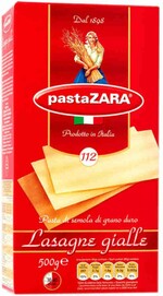 Макаронные изделия Pasta Zara Лазанья №112, 0.50кг