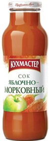 Сок Яблочно-морковный, Кухмастер, 700 мл., Стекло