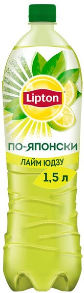 Холодный чай Lipton Зеленый По-Японски Лайм Юдзу 1.5 л