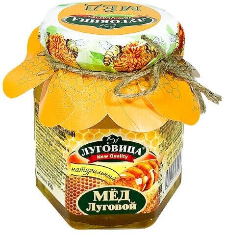 Мед луговой натуральный, Луговица, 250 гр., стекло