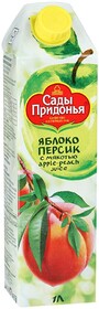 Сок Сады Придонья яблоко-персик для детей с 3-х лет 1л