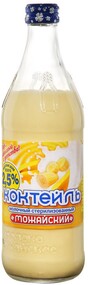 Коктейль молочный Можайский 2,5% банан 450мл Россия, БЗМЖ
